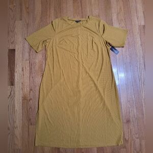 NWT Messini Woman Dress, Women's 2X, Mustard Yellow